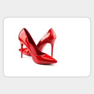 red woman shoes fashion Sticker